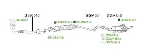 Система выпуска ОГ GT Exhaust 2452