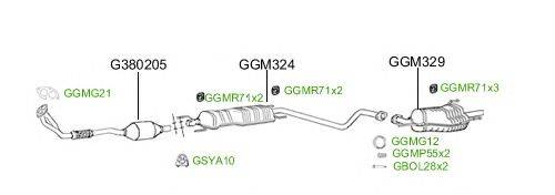 Система выпуска ОГ GT Exhaust 2462