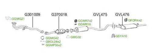 Система выпуска ОГ GT Exhaust 2546