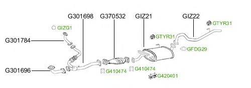 Система выпуска ОГ GT Exhaust 2607