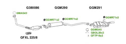 Система выпуска ОГ GT Exhaust 2681