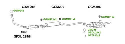 Система выпуска ОГ GT Exhaust 2682