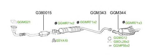 Система выпуска ОГ GT Exhaust 2686