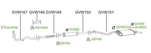 Система выпуска ОГ GT Exhaust 2714