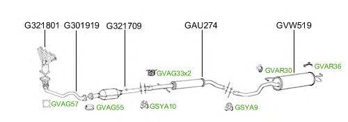 Система выпуска ОГ GT Exhaust 2722