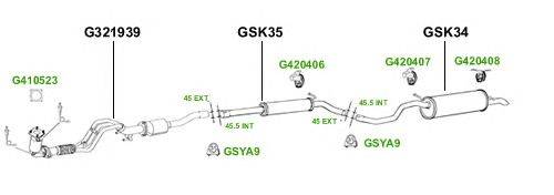 Система выпуска ОГ GT Exhaust 2857