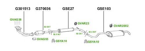 Система выпуска ОГ GT Exhaust 2861