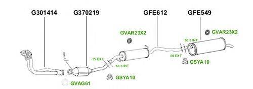 Система выпуска ОГ GT Exhaust 2871