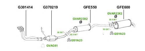 Система выпуска ОГ GT Exhaust 2872