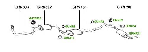 Система выпуска ОГ GT Exhaust 3116