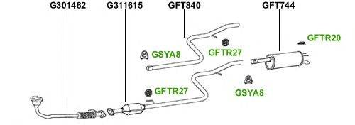 Система выпуска ОГ GT Exhaust 349