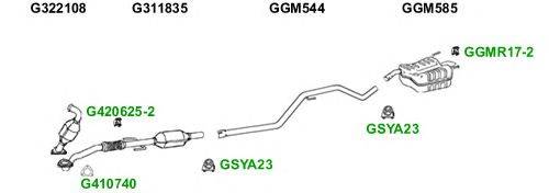 Система выпуска ОГ GT Exhaust 4288