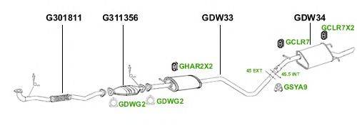 Система выпуска ОГ GT Exhaust 4373