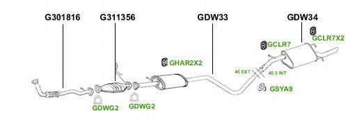 Система выпуска ОГ GT Exhaust 4374