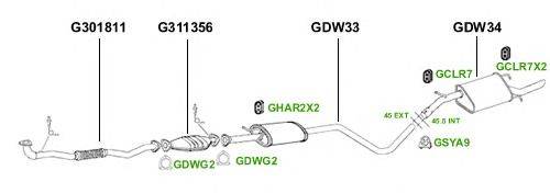 Система выпуска ОГ GT Exhaust 4375