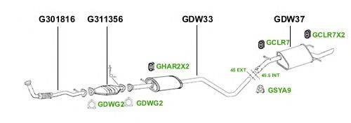 Система выпуска ОГ GT Exhaust 4377