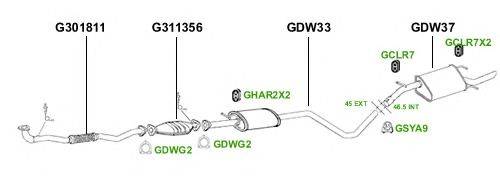Система выпуска ОГ GT Exhaust 4378
