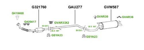 Система выпуска ОГ GT Exhaust 4452