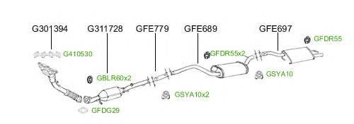 Система выпуска ОГ GT Exhaust 4735