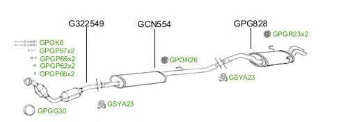 Система выпуска ОГ GT Exhaust 4941