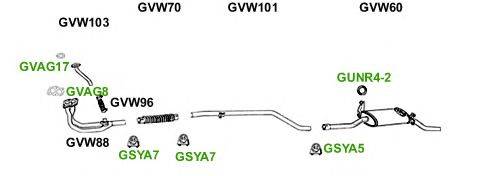 Система выпуска ОГ GT Exhaust 5018