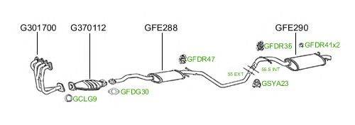 Система выпуска ОГ GT Exhaust 546