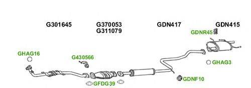 Система выпуска ОГ GT Exhaust 5727