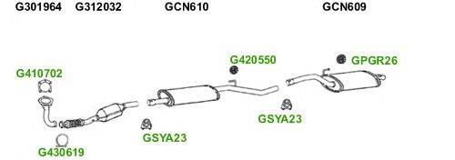 Система выпуска ОГ GT Exhaust 5747