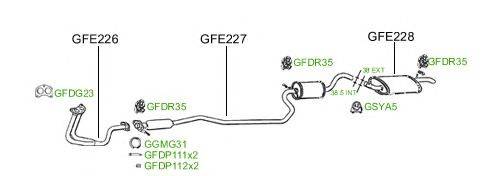 Система выпуска ОГ GT Exhaust 582