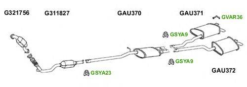 Система выпуска ОГ GT Exhaust 6045