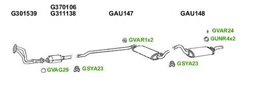 Система выпуска ОГ GT Exhaust 6077