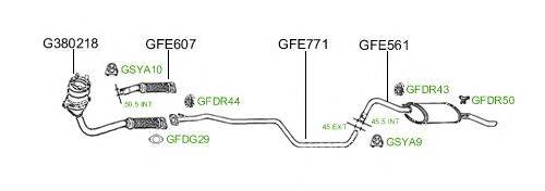 Система выпуска ОГ GT Exhaust 628