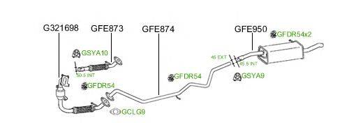 Система выпуска ОГ GT Exhaust 684