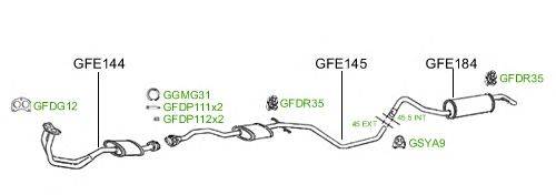 Система выпуска ОГ GT Exhaust 750