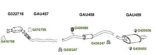 Система выпуска ОГ GT Exhaust 7645