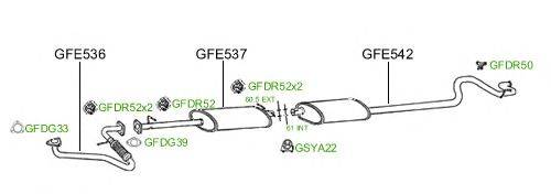 Система выпуска ОГ GT Exhaust 836