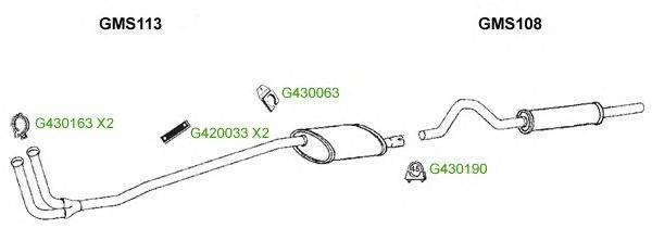 Система выпуска ОГ GT Exhaust 8360