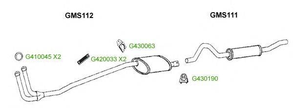 Система выпуска ОГ GT Exhaust 8363