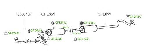 Система выпуска ОГ GT Exhaust 846