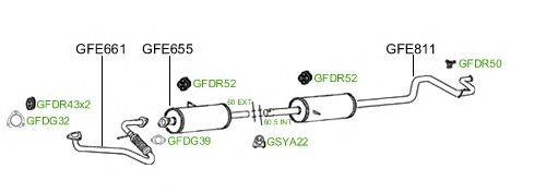 Система выпуска ОГ GT Exhaust 869