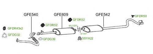 Система выпуска ОГ GT Exhaust 872