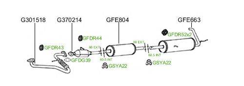 Система выпуска ОГ GT Exhaust 881
