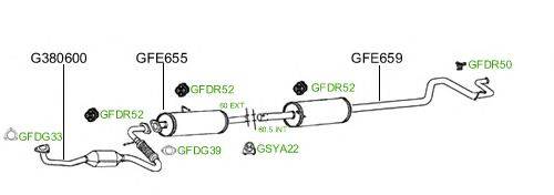 Система выпуска ОГ GT Exhaust 883