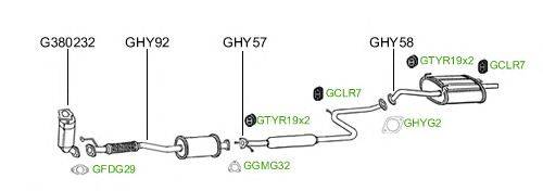 Система выпуска ОГ GT Exhaust 968