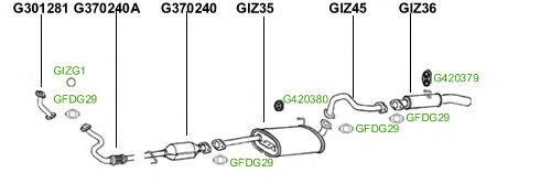 Система выпуска ОГ GT Exhaust 985