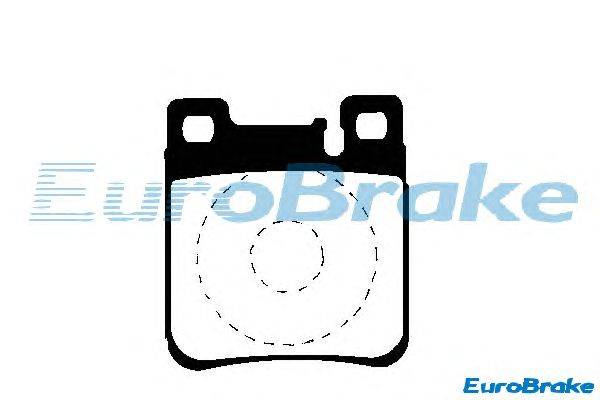 Комплект тормозных колодок, дисковый тормоз EUROBRAKE 5501223323
