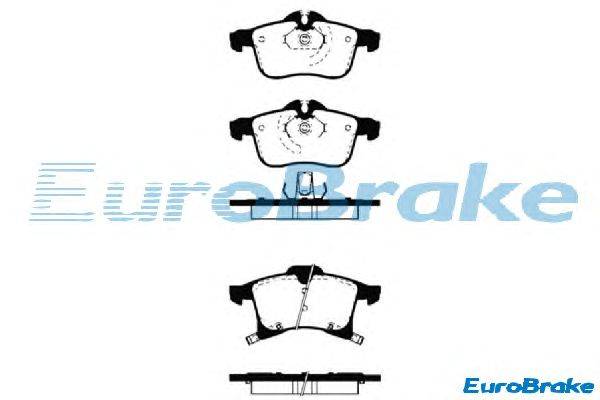 Комплект тормозных колодок, дисковый тормоз EUROBRAKE 5501223633