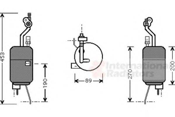 Осушитель, кондиционер VAN WEZEL 1800D409