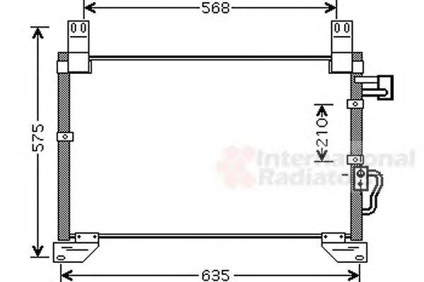 Конденсатор, кондиционер VAN WEZEL 81005076