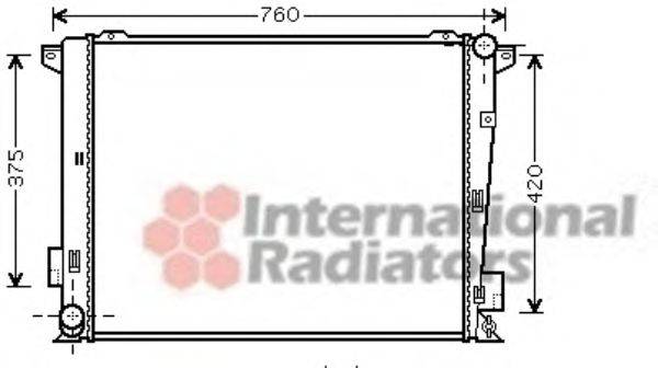 Радиатор, охлаждение двигателя VAN WEZEL 82002191